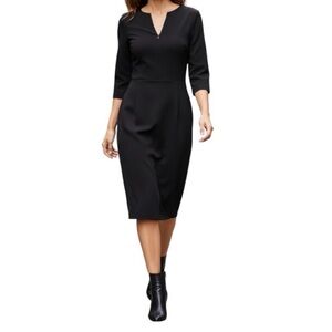 Calvin Klein Black quarter  Sleeve Dress